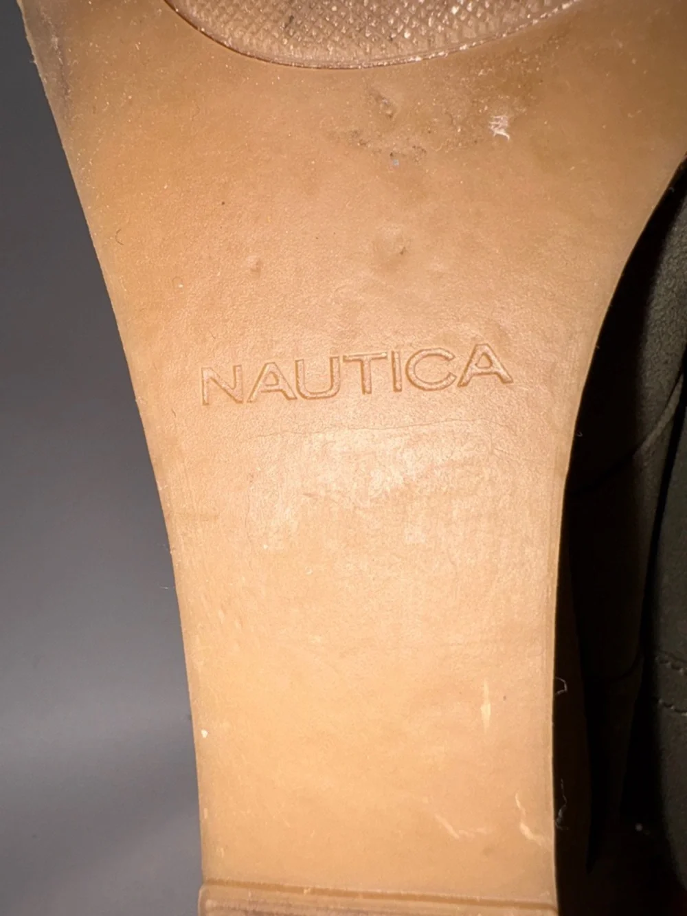 Nautica Vaeda Olive Suede Lace-Up Wedge Booties Size‎ 7.5